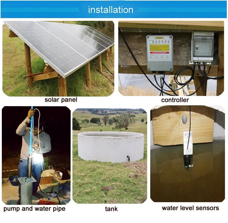 Esquema de instalación de bomba solar de 4 pulgadas