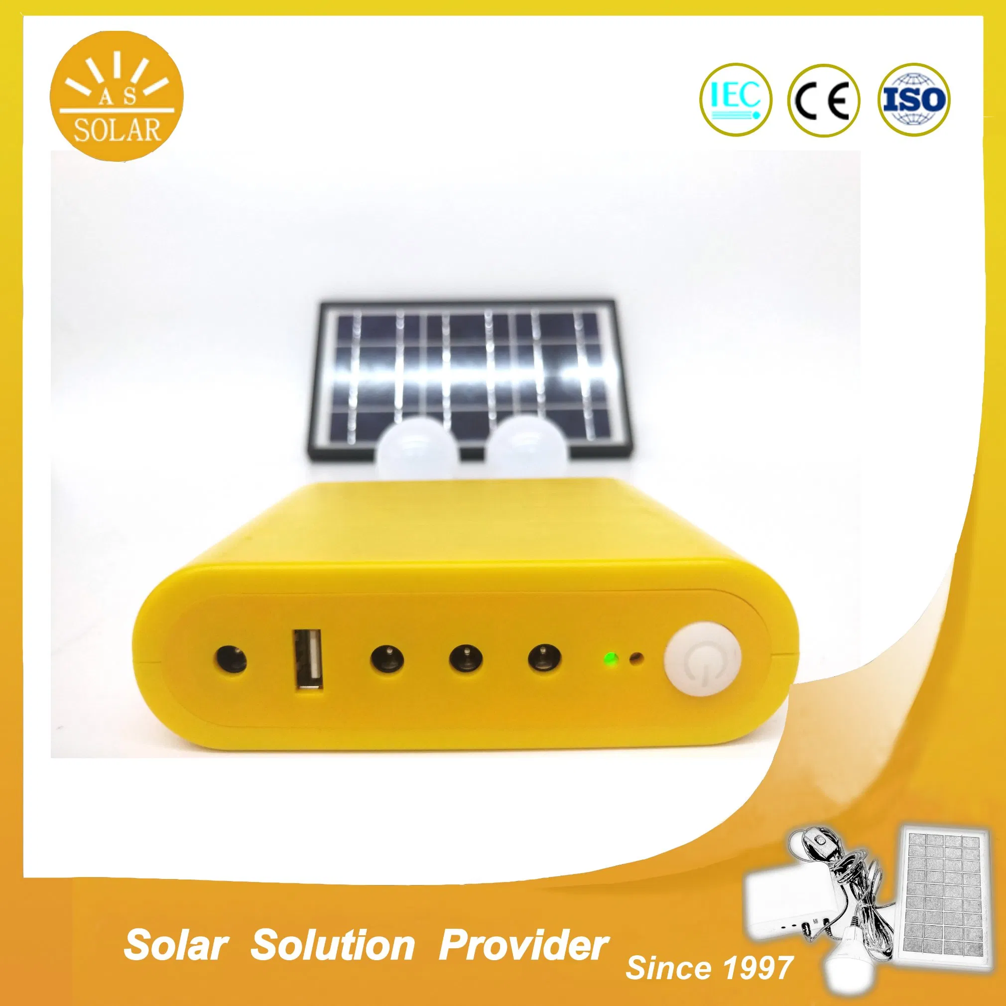 5W 10W sistema solar pequeño fuera de la red kits de energía solar
