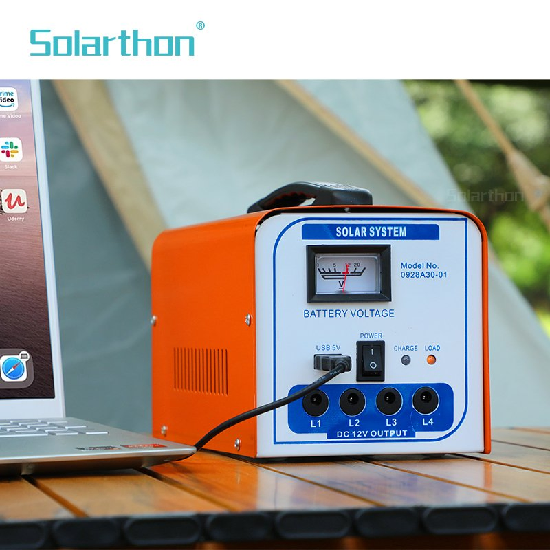 Sistema de Iluminación Solar de Corriente Continua 40W Portátil para el Hogar Luz de Emergencia Solar