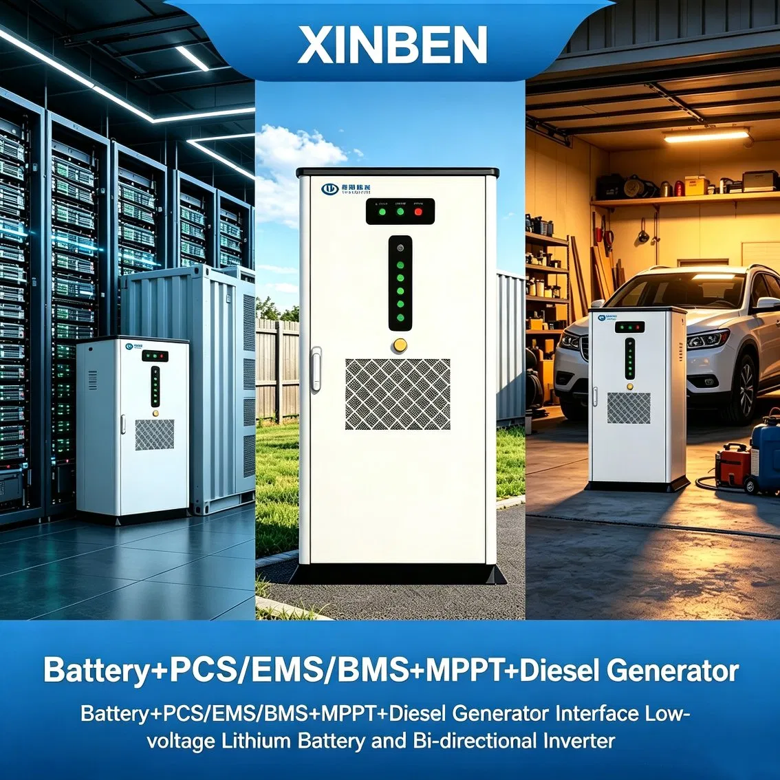 Sistema de Almacenamiento de Energía Suministro de Energía en Áreas Remotas Híbrido de Solar Diesel y Batería