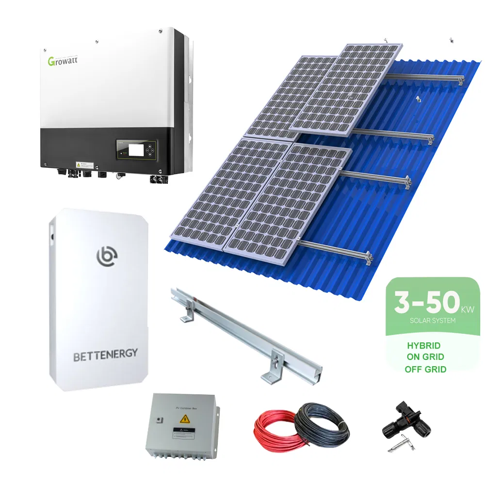 Sistema de Almacenamiento de Energía Solar en Casa 5kw 10kw 20kw Sistema Solar Fuera de la Red Conjunto Completo