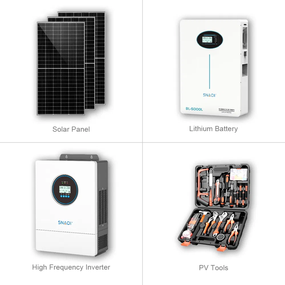 5kw 8kw 10kw Kit Solar para el Hogar Sistema de Energía Solar Híbrido Fuera de la Red