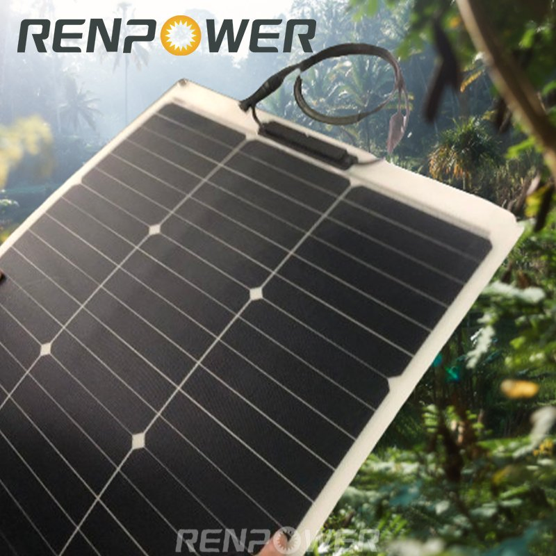 100watt Kit de panel solar flexible Bc para off-Grid/Home/RV/Boat/12V-Battery/Uneven superficie