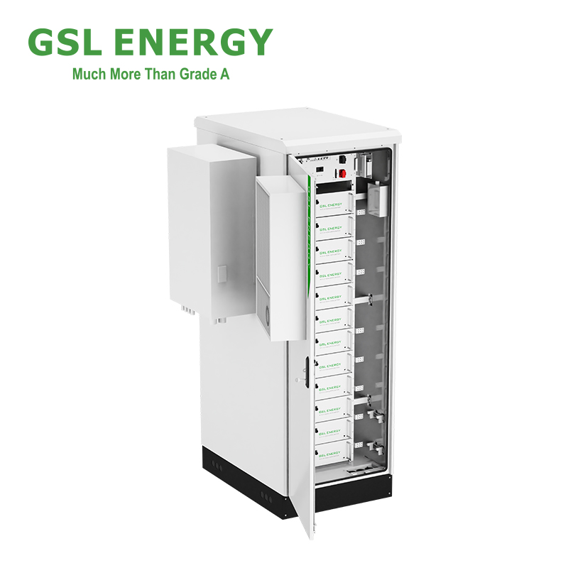 Sistema de Almacenamiento Comercial de Gsl Energy Alta Tensión 60kwh 48V 100ah LiFePO4 Solar fuera de la Red Almacenamiento de Energía Industrial y Comercial