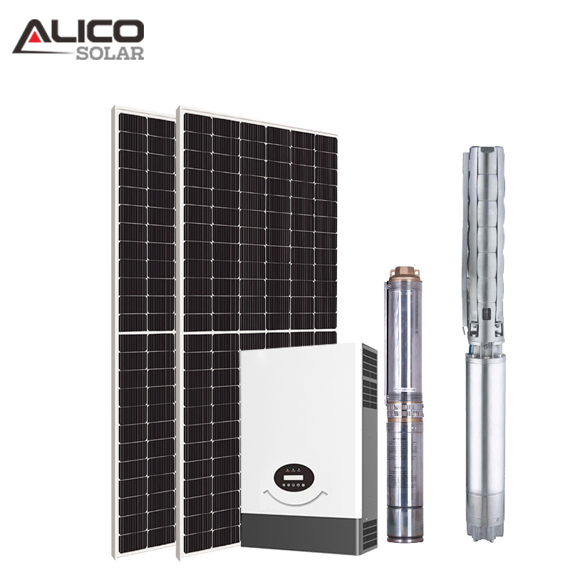 Sistema de bombeo DC/AC personalizado para pozo profundo con bomba solar sumergible de 5HP agua