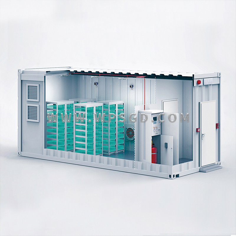 Sistema de Almacenamiento de Energía Industrial y Comercial Refrigerado por Aire Paquete de Batería de Litio de Alta Tensión Energía de Respaldo de Emergencia Gabinete Solar de Energía Renovable
