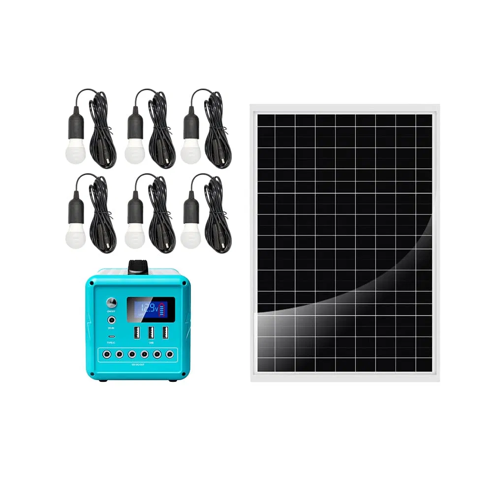 Sistema de energía portátil de alta potencia para emergencias, estación de energía portátil, sistema solar mini para el hogar