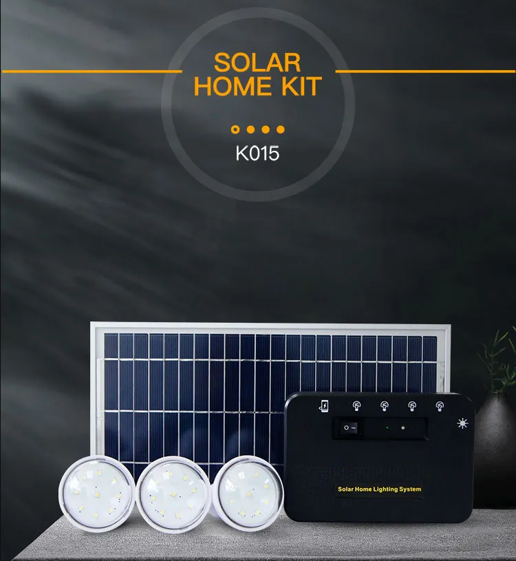 Componentes del kit solar doméstico
