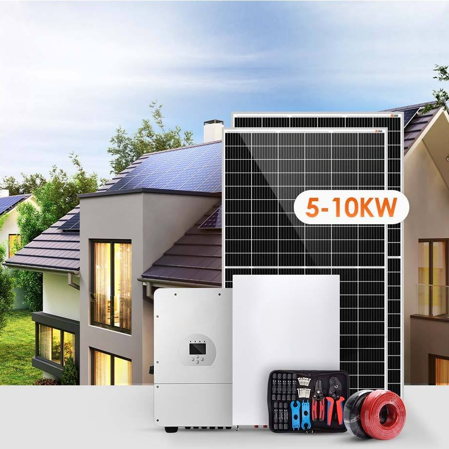 Sistema de Energía Solar de Alta Eficiencia 6kw Sistema de Paneles Solares Fuera de la Red Energía de Respaldo de Emergencia para Trabajo al Aire Libre y Vida Remota