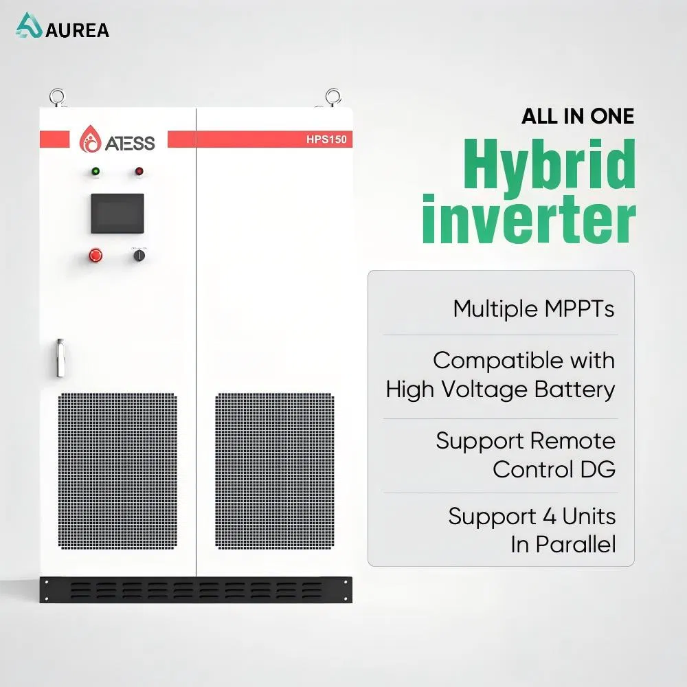 Sistema de Energía Solar Híbrido Off Grid Aurea Todo en Uno Deye 80kw 100kw 150kw 200kw con Inversor, Batería y Paneles Solares para Uso en Fábrica