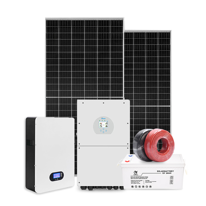 Sistema Solar Completo para Balcón Portátil fuera de la Red con Módulo Solar y Almacenamiento de Batería para el Hogar 5kw 10kw 15kw 30kw