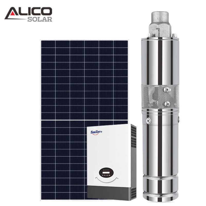 Sistema de bombeo DC/AC personalizado para pozo profundo con bomba solar sumergible de 5HP agua