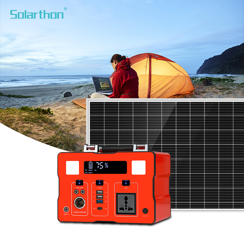 Solución de iluminación solar recargable para acampar y hacer senderismo