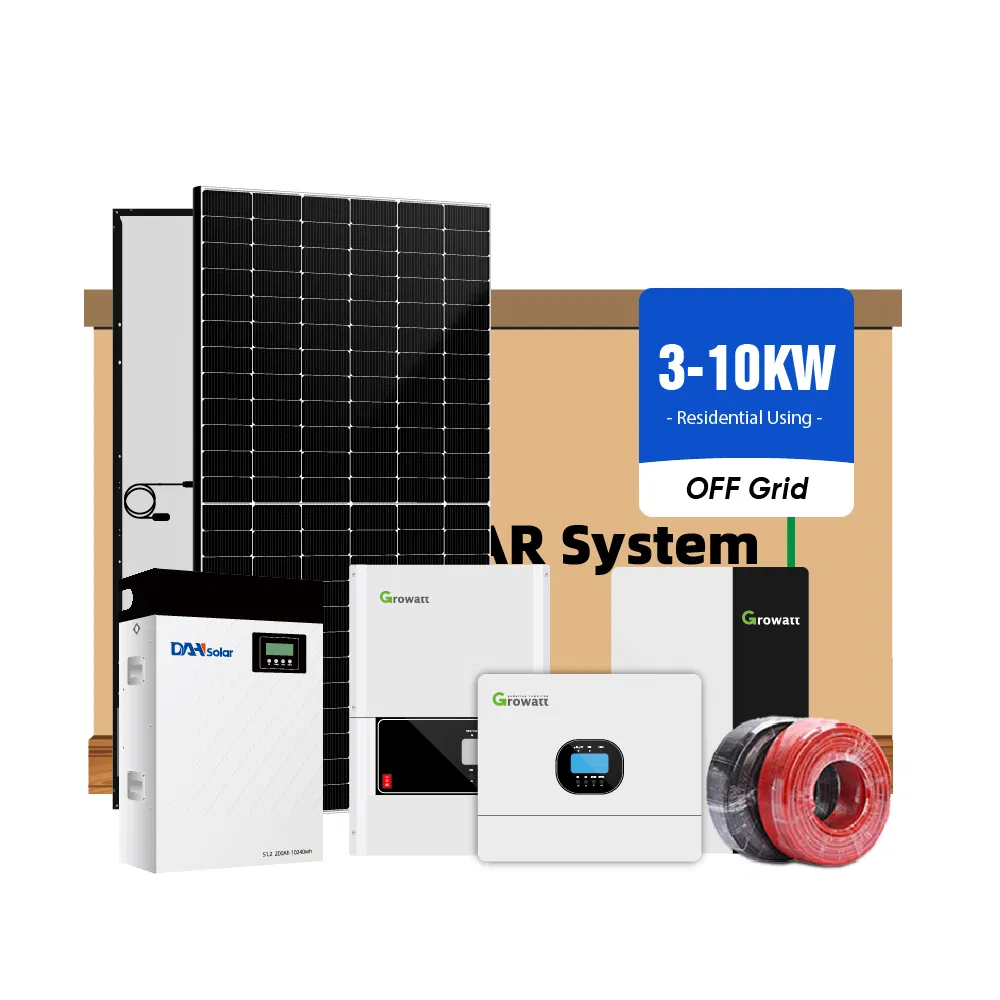 Kit residencial fuera de la red 5kw 8kw 10kw sistema de paneles solares