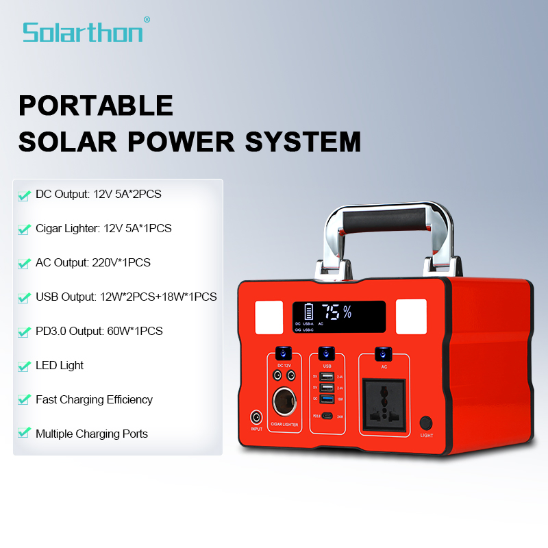 Solución de iluminación solar recargable para acampar y hacer senderismo