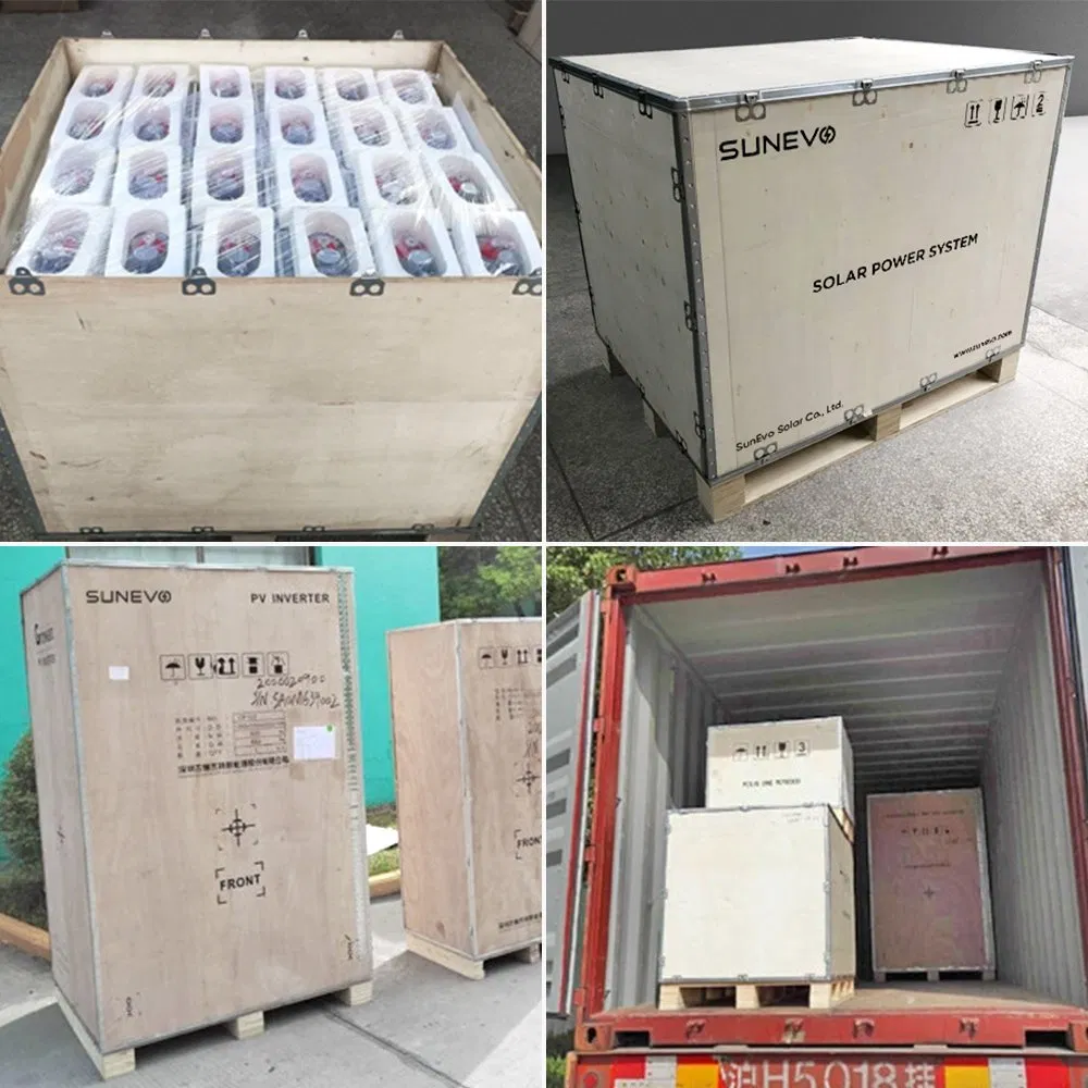 Sistema Solar Híbrido Completo Sunevo 50 100 Kw 50kw 60kw 80kw 15kw Sistema de Energía Solar Industrial fuera de la Red