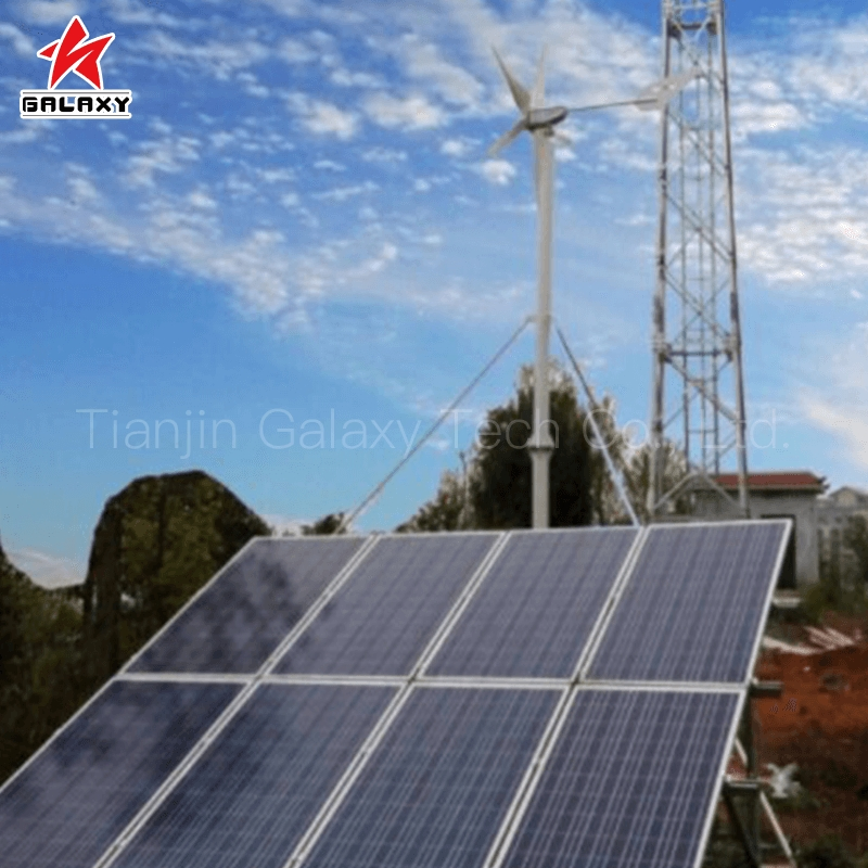 100kw Solución de energía independiente completa de generador eólico solar híbrido de microred