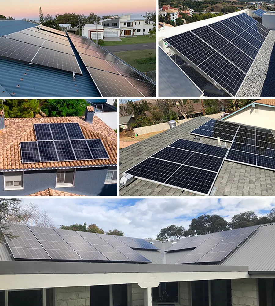 Sistema solar completo de energía residencial para el hogar