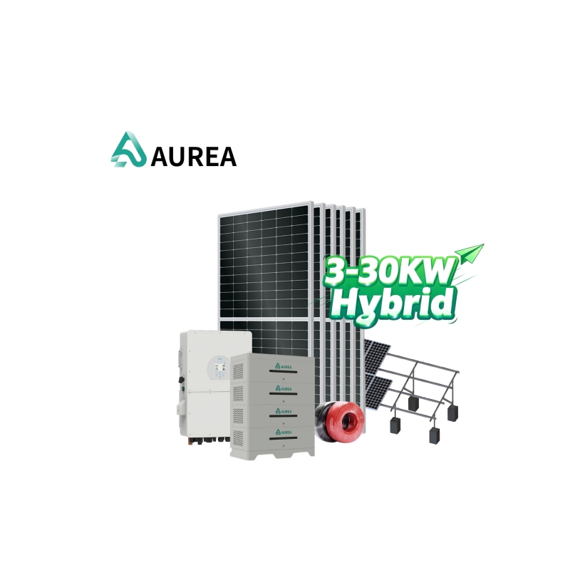 Kit Solar Completo Aurea de Baja Tensión 48V Sistema de Almacenamiento de Baterías fuera de la Red Sistema de Energía Solar Residencial
