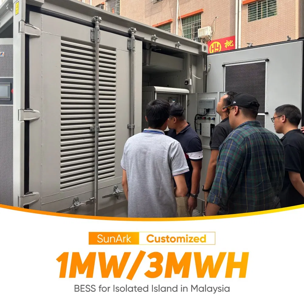 Sistema de Almacenamiento de Energía Solar Híbrido Off Grid Sunark 215kwh 1MW Todo en Uno para Uso Industrial Stock de la UE