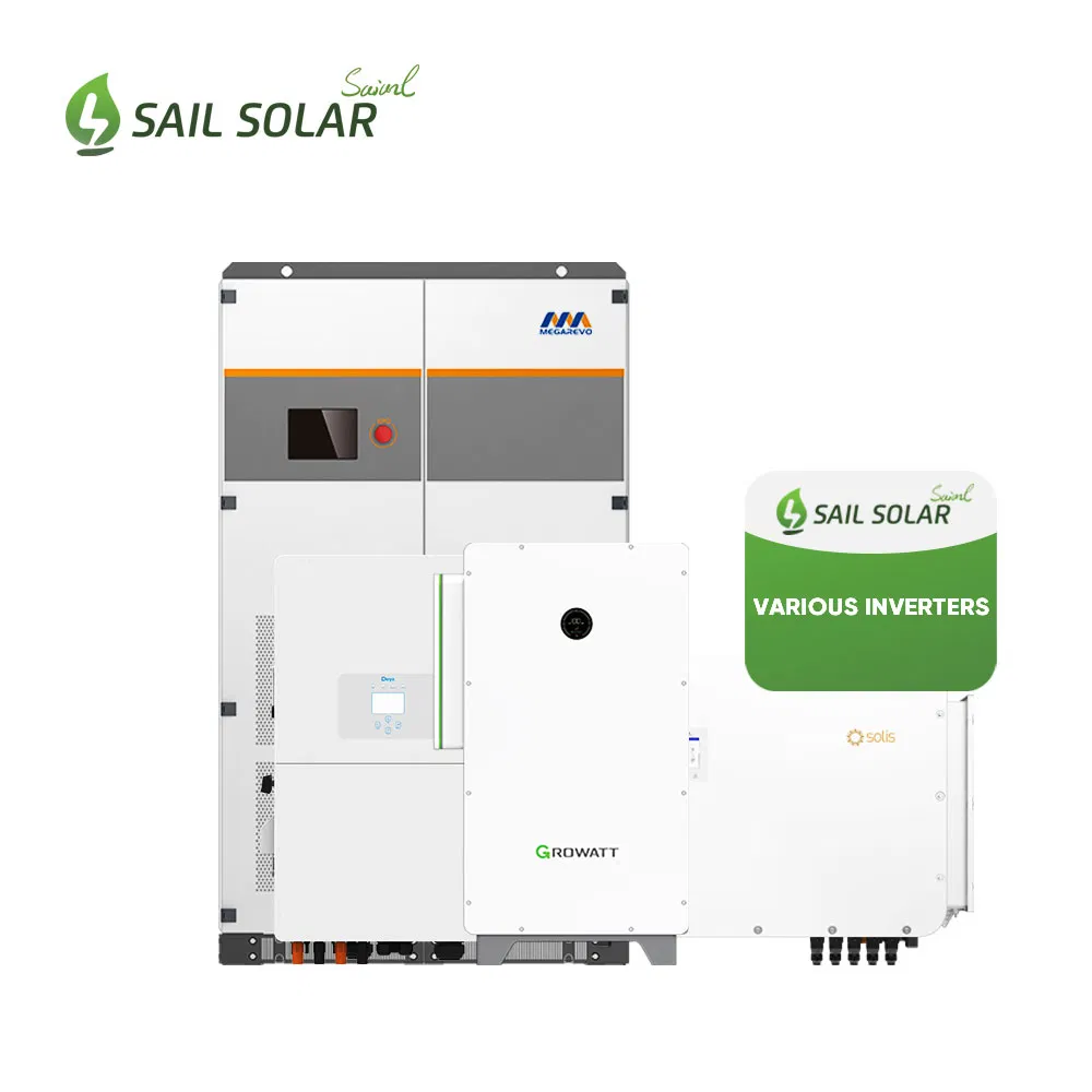 Sistema de Paneles Solares C&I 250kw 500kw Sistema de Energía Solar Híbrido Fuera de la Red Sistemas de Almacenamiento With1.2mwh Batería de Litio de Alta Tensión