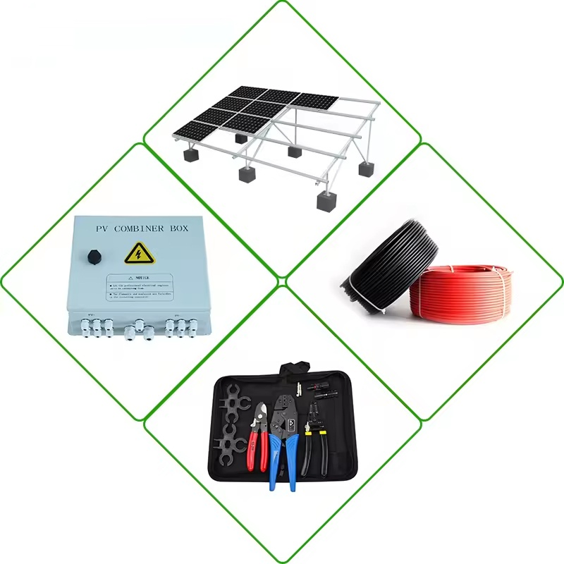 5kw 10kw 20kw 30kw Sistema Solar Híbrido Completo de Alta Eficiencia Todo en Uno para Uso Doméstico