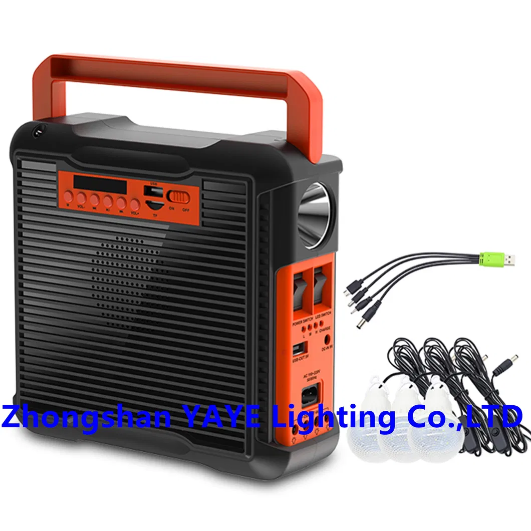 Kit de iluminación solar para el hogar con bombillas LED
