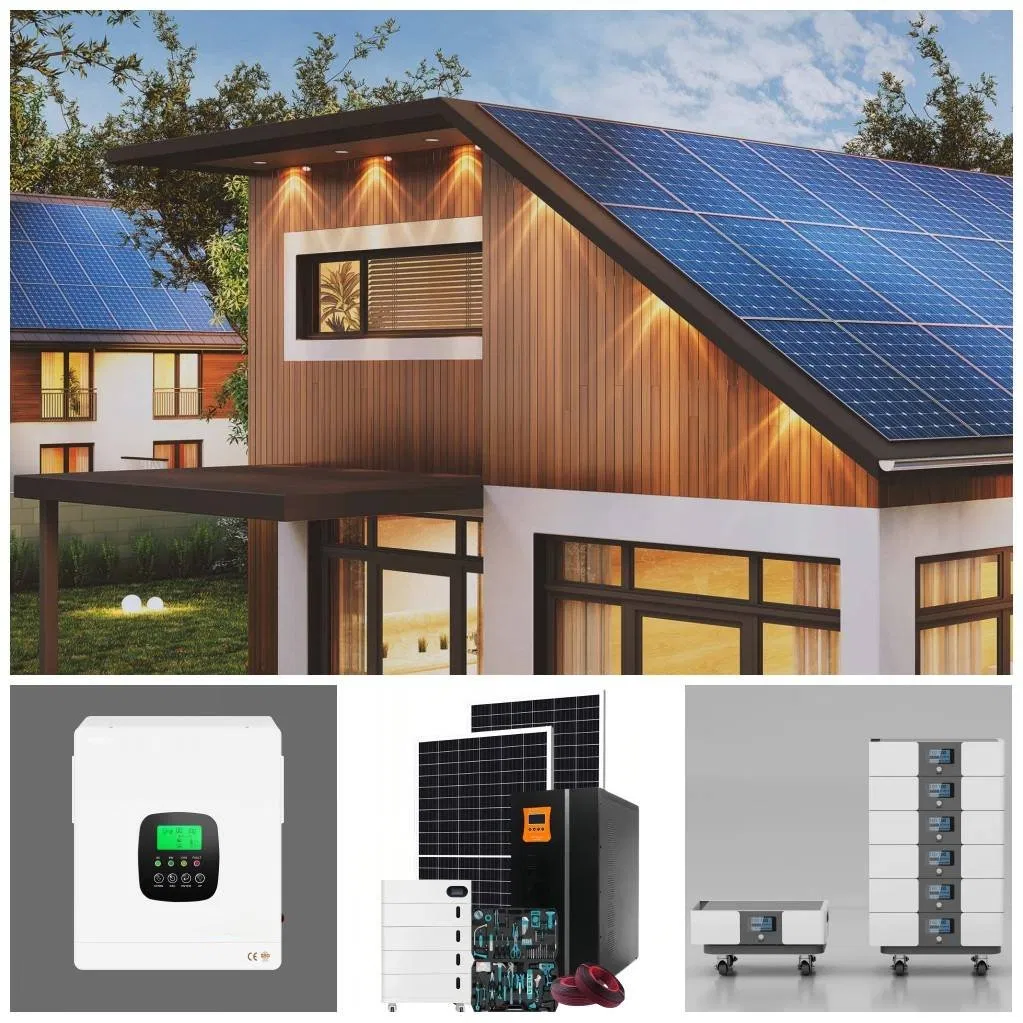 Sistema de Energía Solar de Alta Eficiencia 6kw Sistema de Paneles Solares Fuera de la Red Energía de Respaldo de Emergencia para Trabajo al Aire Libre y Vida Remota