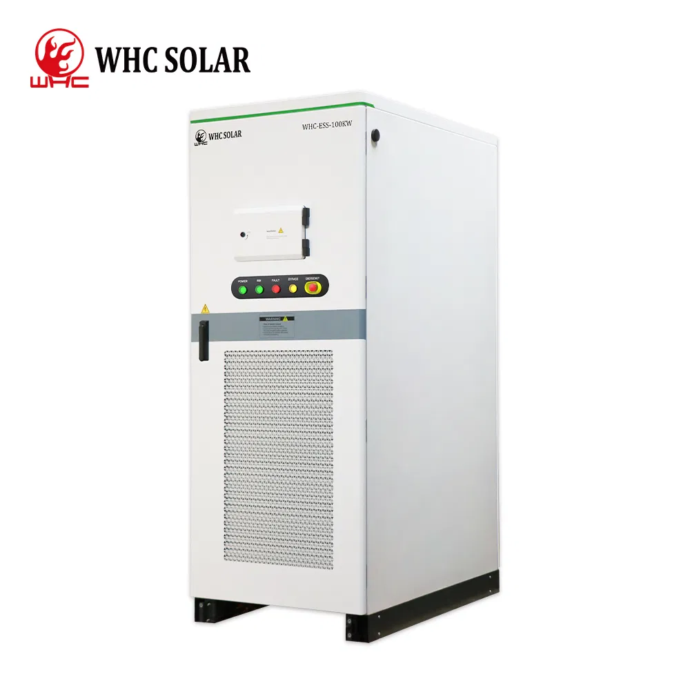 Sistema de energía solar off-grid de 100KW WHC, contenedor de almacenamiento de energía solar de 215Kwh para uso industrial