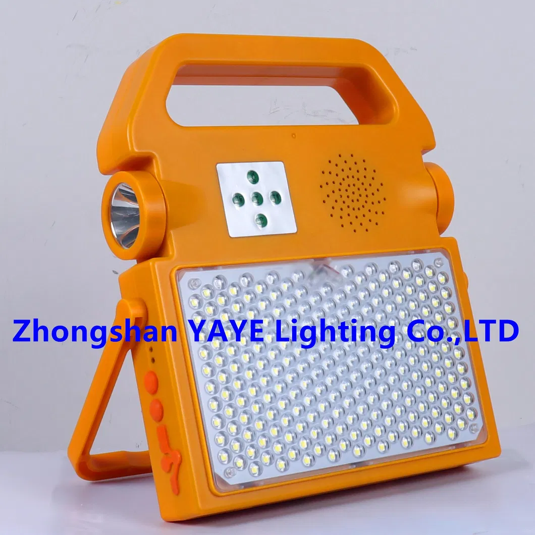 Especificaciones y uso del sistema de luz solar recargable
