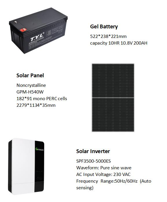 Sistema de Energía Solar Industrial 6-10kw 20kw Sistema de Energía Solar Fuera de la Red Kit de Energía Solar Híbrido Solar