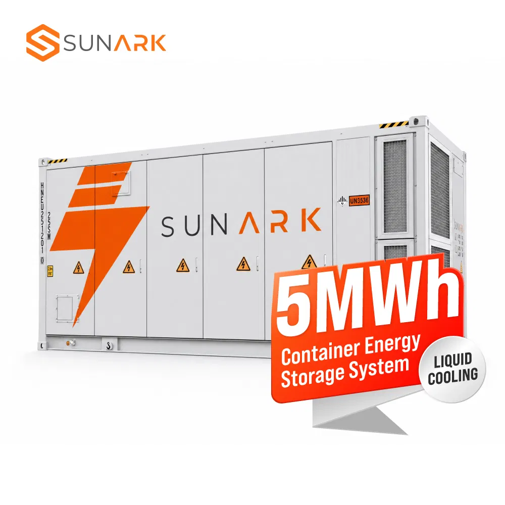 Sistema de Almacenamiento de Baterías Solares Sunark Smart 5mwh con Enfriamiento Líquido y Batería LFP para Proyectos de Microredes Comerciales