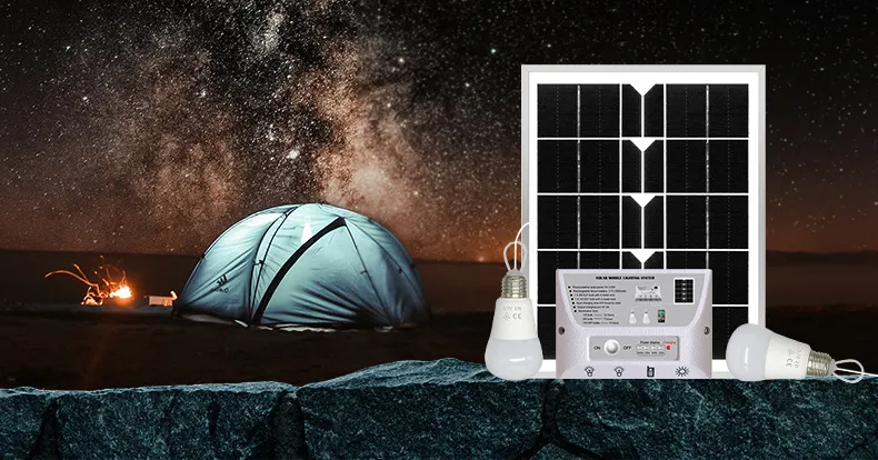 Sistema de Iluminación LED Solar para Camping