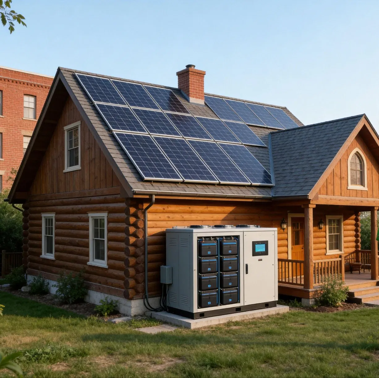 10kwh Sistema de energía solar híbrido independiente para uso doméstico con batería de almacenamiento
