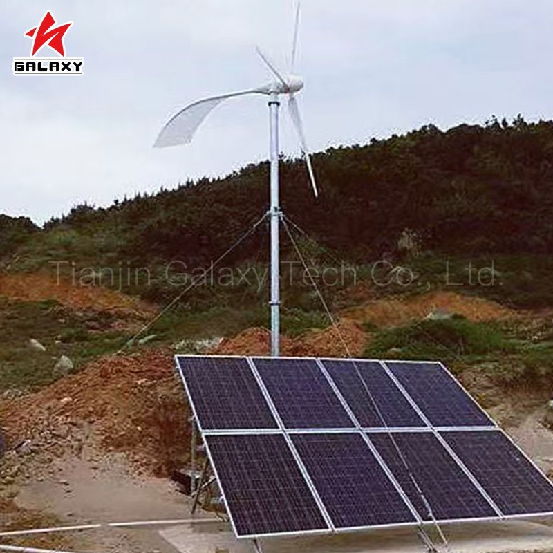 Sistema de Energía Híbrido Eólico Solar Fuera de la Red 5kw 10kw 20kw 30kw con Generador de Imán Permanente de Tres Fases para Áreas Remotas
