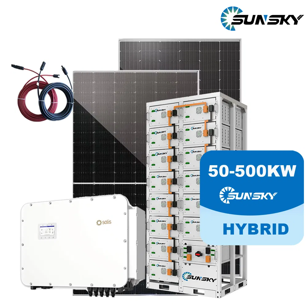 100kw 200kwh sistema de almacenamiento de energía solar capaz de funcionar fuera de la red contenedor Bess para áreas remotas