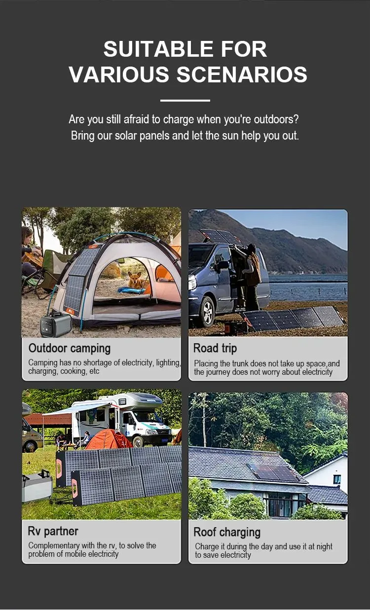 Sistema de energía solar portátil 60W 100W