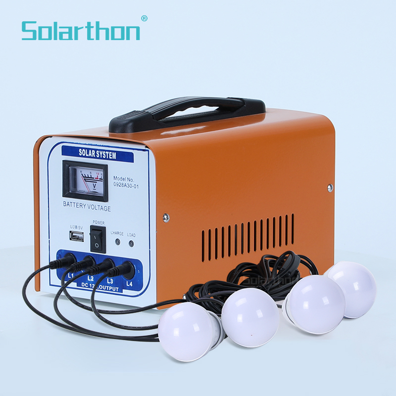 Sistema de Iluminación Solar de Corriente Continua 40W Portátil para el Hogar Luz de Emergencia Solar