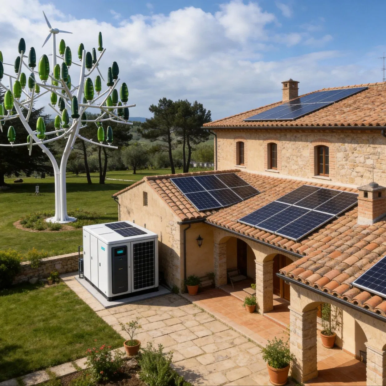 10kwh Sistema de energía solar híbrido independiente para uso doméstico con batería de almacenamiento