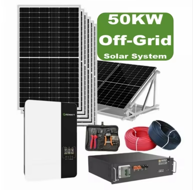 Sistema Completo de Energía Solar 10kw 15kw 20kw 25kw 30kw 35kw 40kw 50kw sistema solar fuera de la red para uso doméstico, comercial e industrial