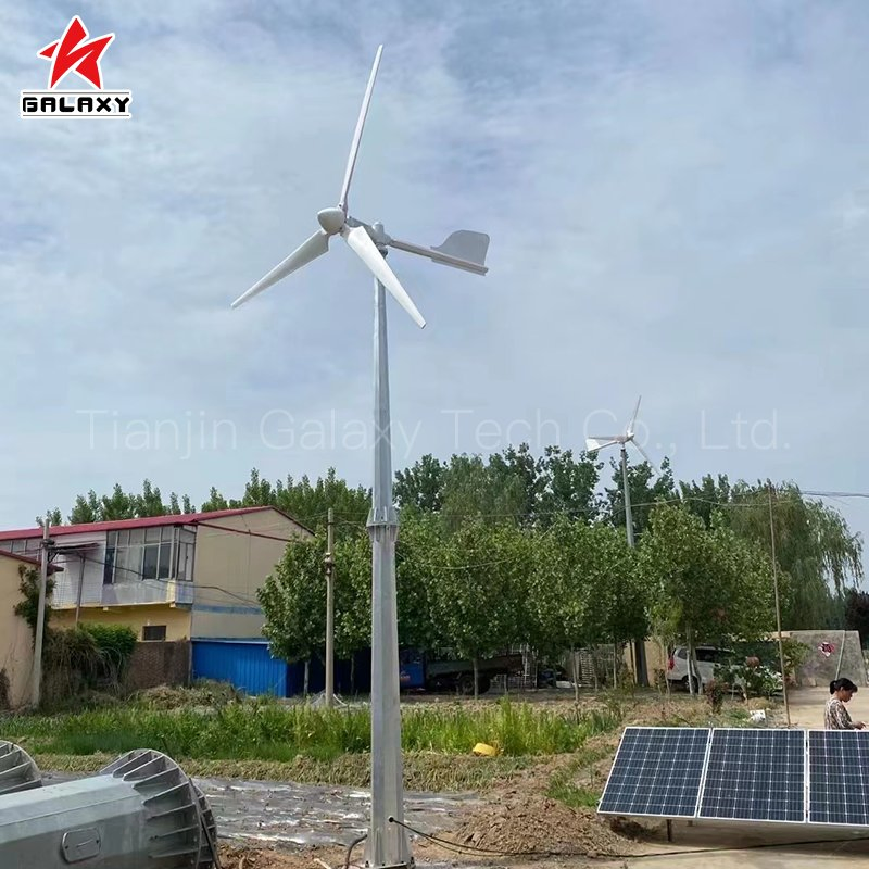 Solución de Energía Híbrida Eólica Solar Renovable 60kw 65kw 75kw para Suministro de Electricidad en Granjas, Bombeo de Agua y Equipos Agrícolas Sistema Híbrido Eólico y Solar