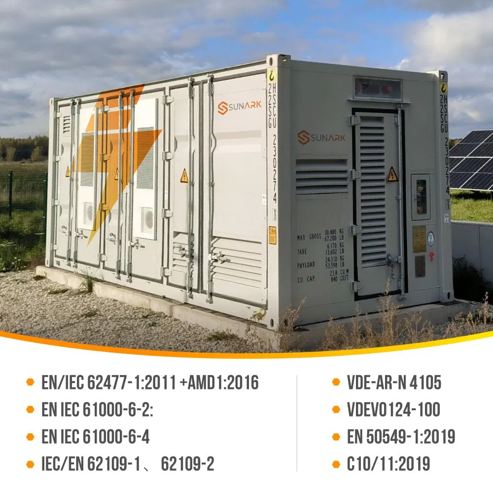 Sistema de Almacenamiento de Energía Solar Híbrido Off Grid Sunark 215kwh 1MW Todo en Uno para Uso Industrial Stock de la UE