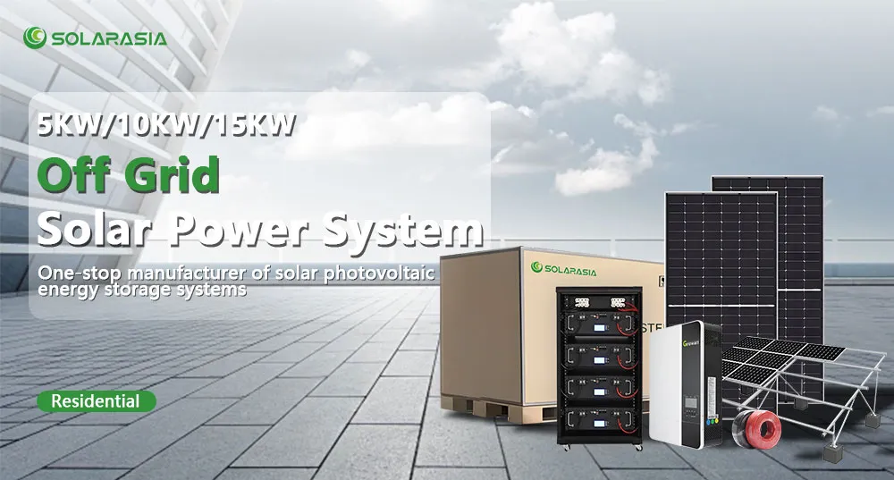 30kw Sistema Solar Completo Fuera de la Red 5kw 10kw 15kw 20kw Sistema Solar Comercial de Batería Fuera de la Red 10kVA Sistema de Energía Solar Todo en Uno para el Hogar