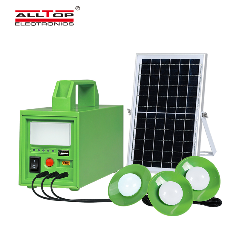 Sistema de energía solar multifuncional Alltop con paneles solares de carga, sistema solar portátil de emergencia para el hogar, kit de energía solar, sistema de luz solar para iluminación y camping