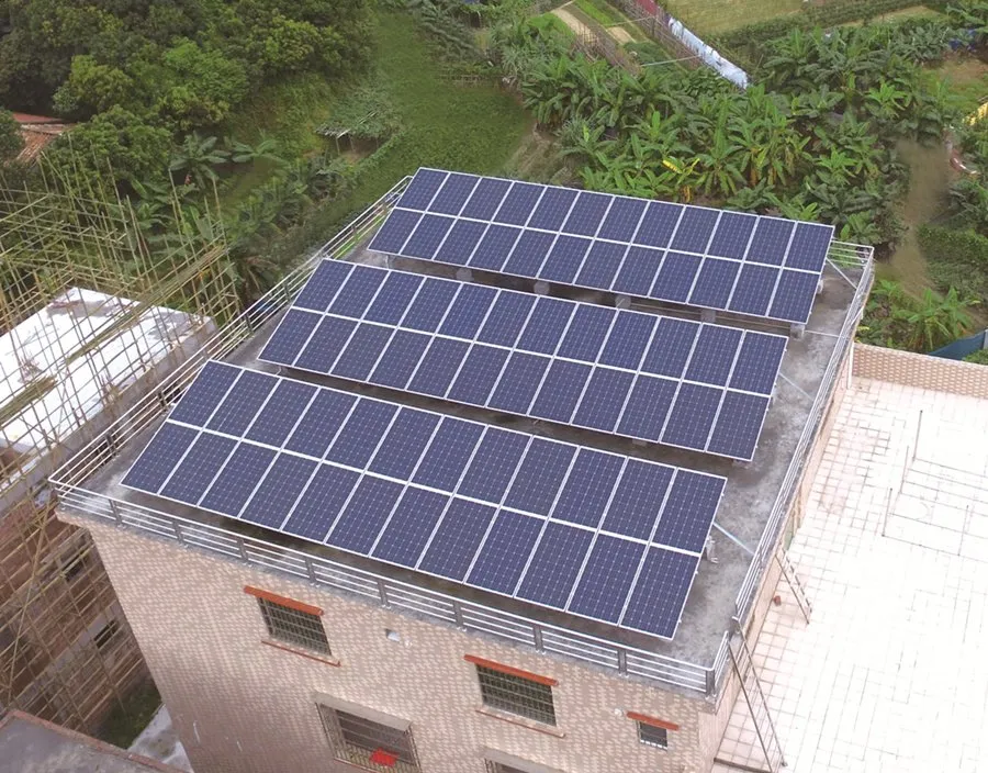 Proyecto de sistema solar doméstico de cliente