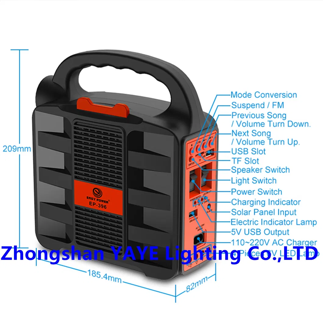 Sistema solar recargable portátil 100W