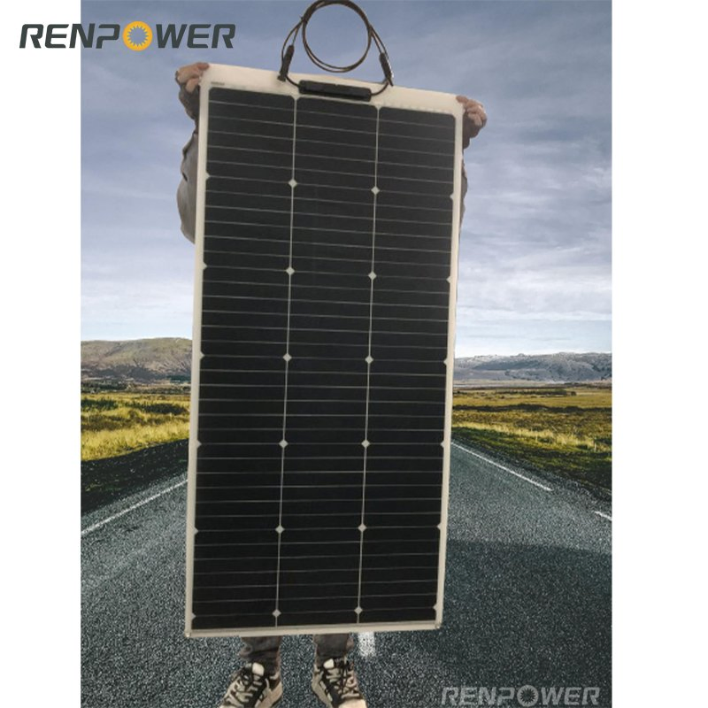 100watt Kit de panel solar flexible Bc para off-Grid/Home/RV/Boat/12V-Battery/Uneven superficie