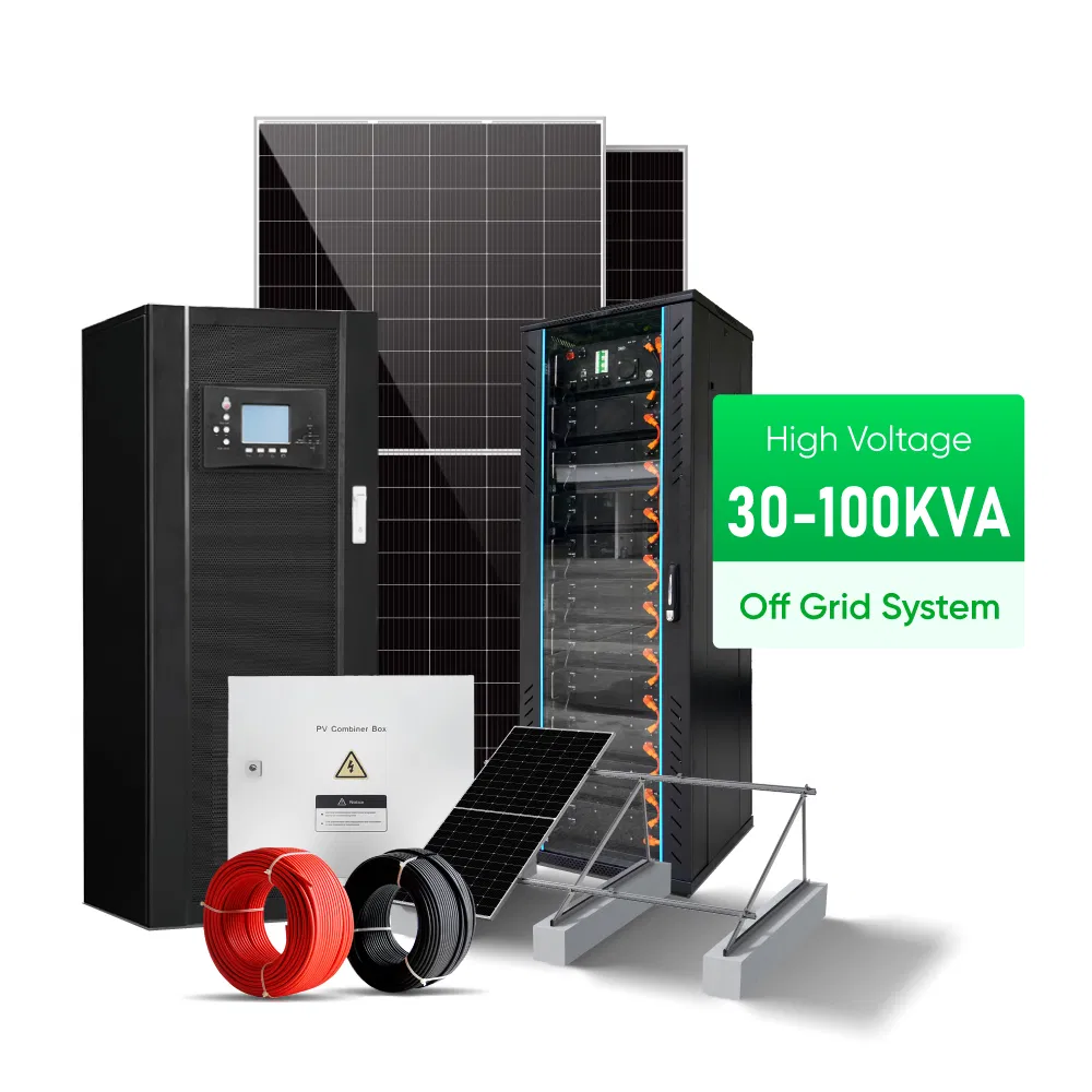 Sistema Solar Completo Off-Grid Sunpal Pv 100kW 90kW 40kW 30kW Sistema de Almacenamiento de Energía Solar Industrial