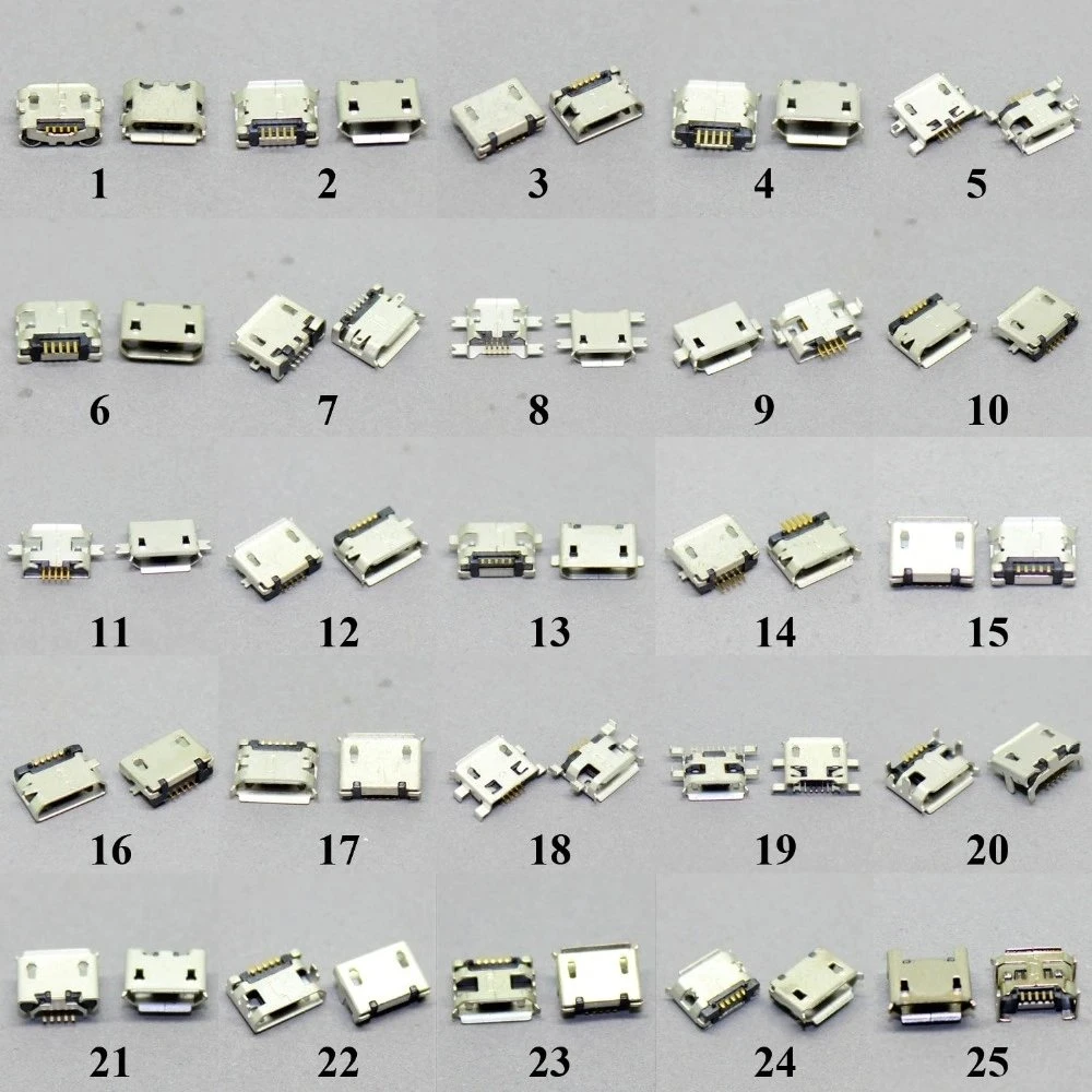 موصل ميكرو USB 5 موصل ميكرو USB جاك منفذ شحن ميكرو USB، منفذ شاحن نوع C