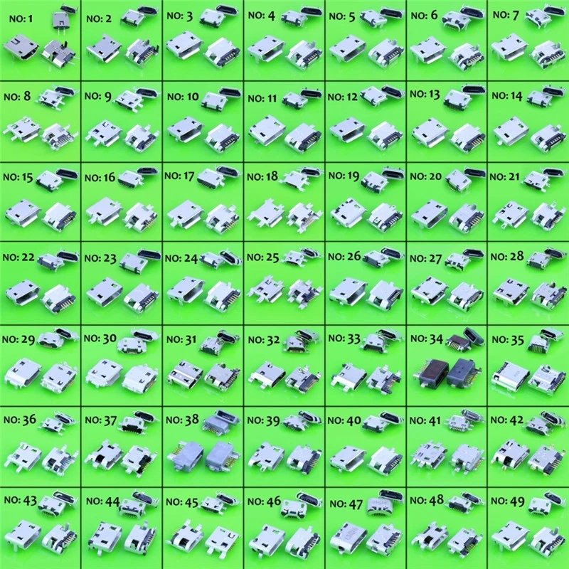 موصل ميكرو USB 5 موصل ميكرو USB جاك منفذ شحن ميكرو USB، منفذ شاحن نوع C